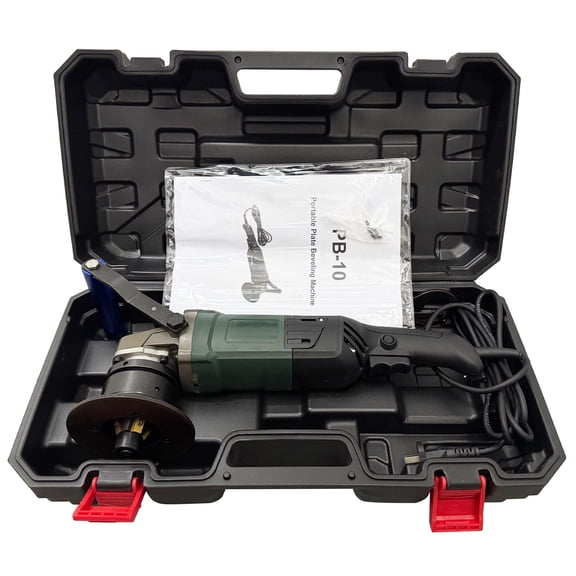 Portable Curved Beveling Machine Multi-functional Steel Plate Beveling Chamfering Machine with 4 Blades AC220-240V