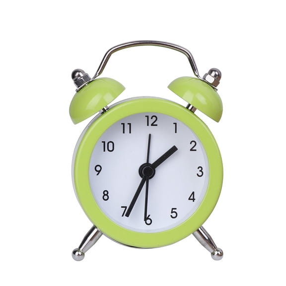✪ Portable Cute Mini Round Battery Alarm Clock Desktop Table Bedside Clocks Decor