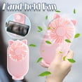 Portable Cute Pet Pocket Fan With Rechargeable USB Mini Handheld Fan