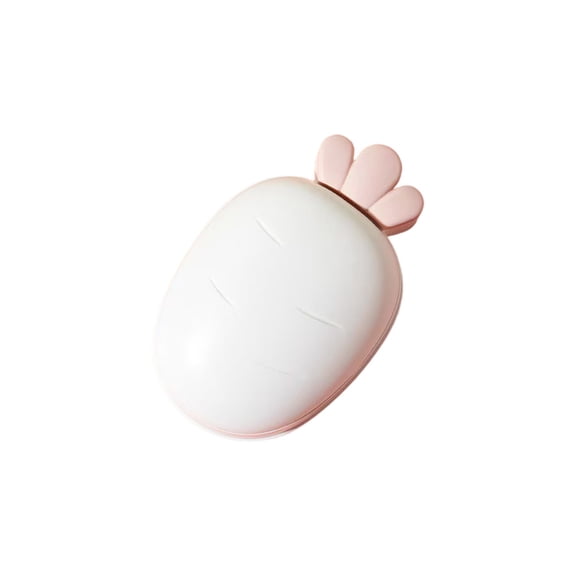 Portable Cute Radish Soap Box - Cartoon Travel Soap Dish for Bathroom & Restroom Organizer