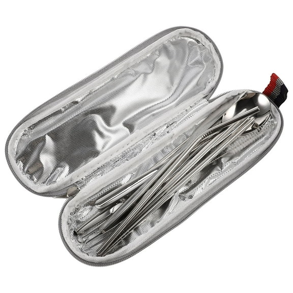 REOFLYUP Camping Utensil Portable Tableware Set Nonwoven Fabric Convenient Cutlery Travelers 1 Set