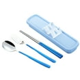 thumbnail image 1 of Portable Cutlery Set, Reusable Camping Utensils, Stainless Steel Fork Spoon Chopsticks with Organizer Case, Easyto Clean Durable Travel-Friendly Lunch Work Outdoor, 1 of 7
