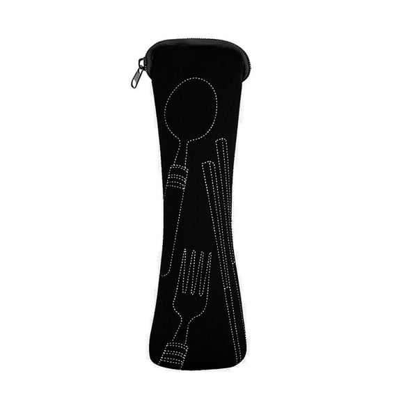Portable Cutlery Storage Pouch, Oxford Fabric Reusable Utensil Bag, 7.8" x 2.54", 1 PC