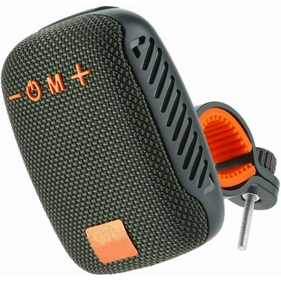 Portable Cycling Bluetooth Speaker, Ipx5 Waterproof Bike Speaker with Stereo & Fm Radio, Outdoor Portable Wireless Speaker for Bicycle/Scooter/Motorcycle Riding, Hiking, Camping