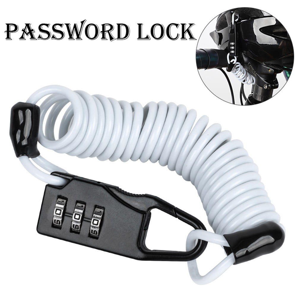 Portable Cycling Lock Combination Lock Bike Code Lock Travel Lock Rack ...