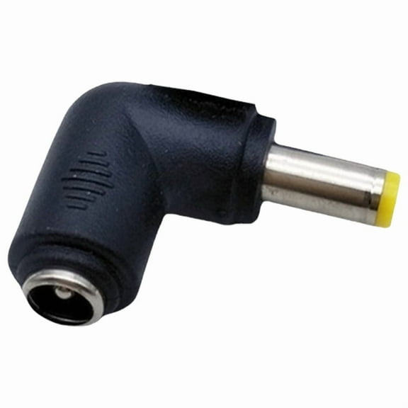 Portable DC5521 Female to DC5.5x2.5mm Male Converter Adapter Elbow Conversion Head for Various Laptops Brands