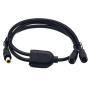 Portable DC7909 Power Cable Ideal for Travel Office Use DC7909 Y Splitter Cord with Intelligent Protections Universal Fi