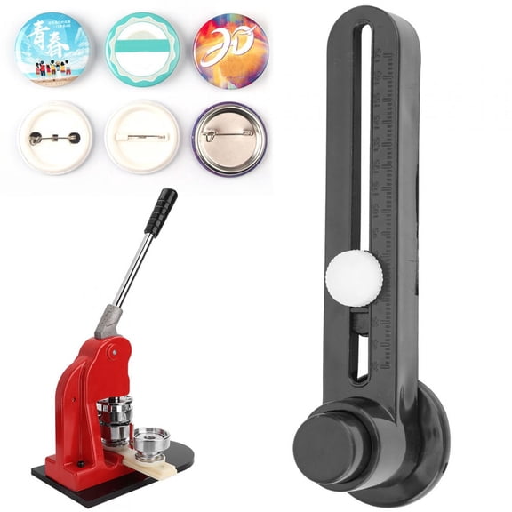 Portable DIY Badge Photo Circle Cutter Adjustable Rotary Cutting Tool, 1.18-12.6 Inches / 3-32 cm Size Range, Professional Paper Cutter for Badges and Photo Button Maker Projects, Clear Clean Cuts