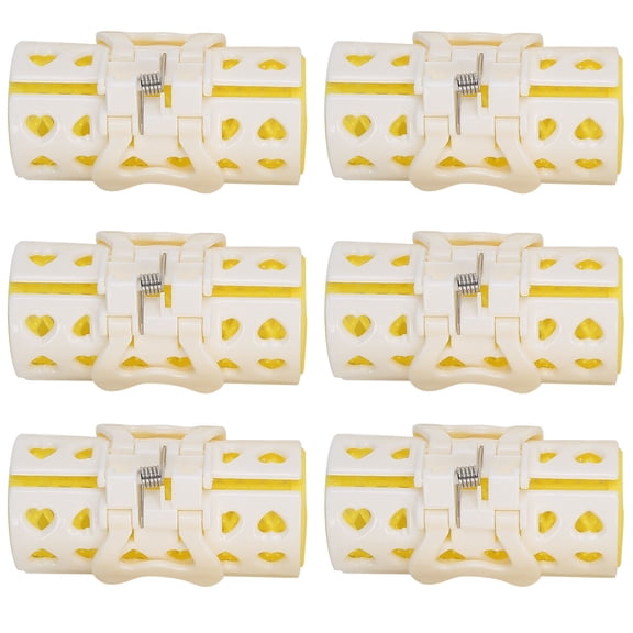 Portable DIY Hair Roller Clamps Curler Set, 12-Piece Hairdressing Styling Tools for Home Salon Use, Heatless Air Bangs Volumizing Hair Curlers, 1.2x2.8 in / 3x7 cm, Multicolor