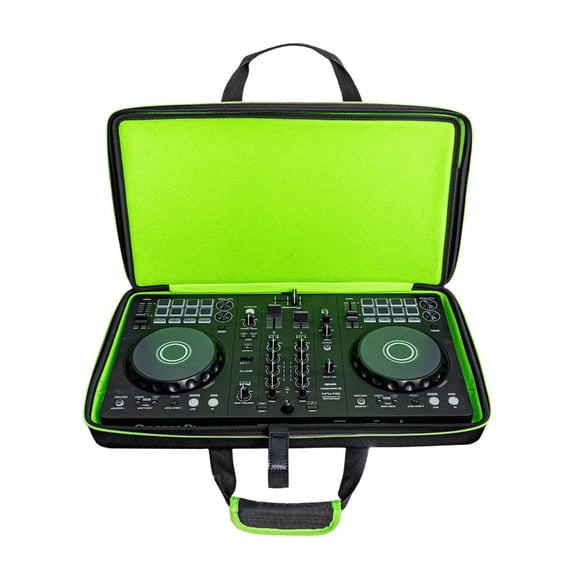 Portable DJ Equipment Storage Bag Multifunctional Compartments Shockproof Carrying Case Suitable for Controllers