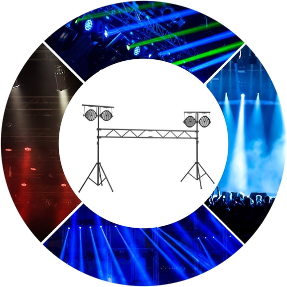 Portable DJ Lighting Truss/Stand w T-Bar Trussing Stage System W/Updated Connection System All Metal Parts