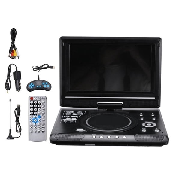 Portable DVD, 9.8 Inch Portable Home Car DVD Player VCD CD Game TV Player USB Radio Adapter Support FM Radio ,Immersive Experience
