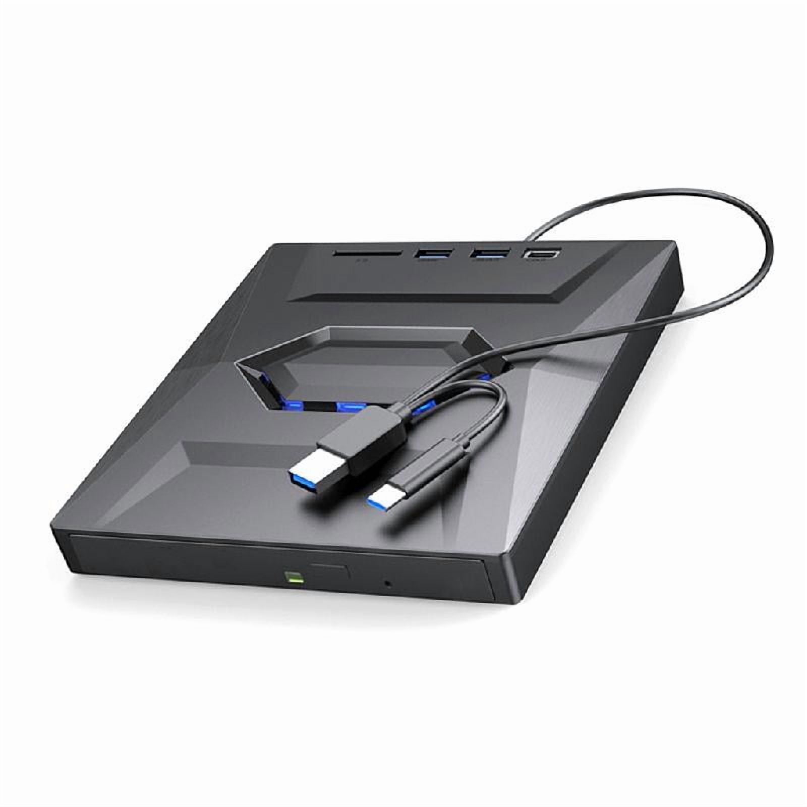 Portable DVD Burners External Drive with Card Slot for Laptop Desktop ...