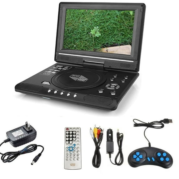 Portable DVD Player HD CD TV Player 270° LCD Widescreen Card Reader Player