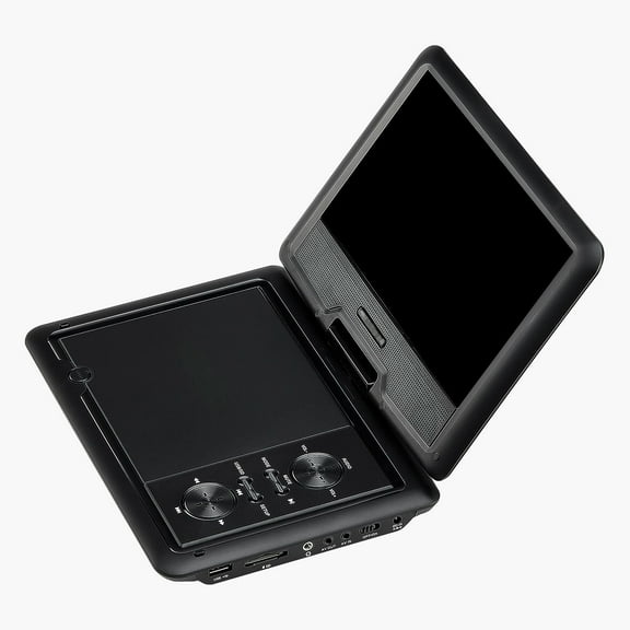 Portable DVD Player with 10.1 Inch Swivel HD Screen  Built-in Rechargeable Battery, 4 Hours Playback, USB/SD Ports