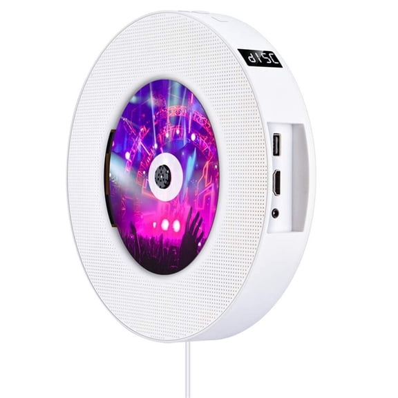 Portable DVD, Portable DVD CD Player Wall Mountable Wireless Home Music Player With Remote Control FM Radio Speakers MP3 ,Immersive Experience