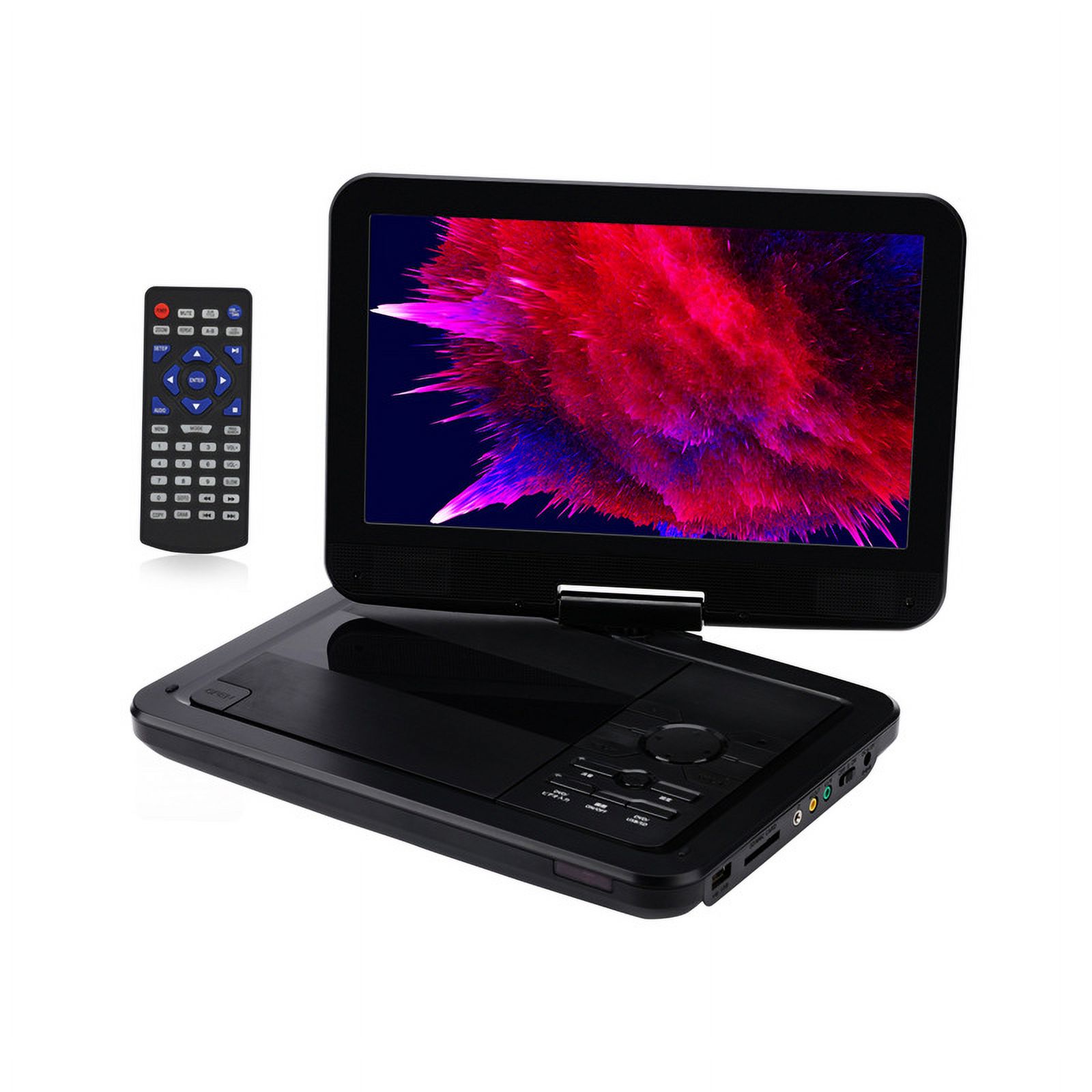 Portable DVD player, 14inch rotating HD large screen high volume speaker supports USB/SD card