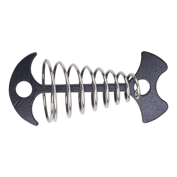 Portable Deck Anchors Peg Fishbone Tent Stakes Spring Buckles Rope Anchors Tent Peg for Outdoor Camping Hiking