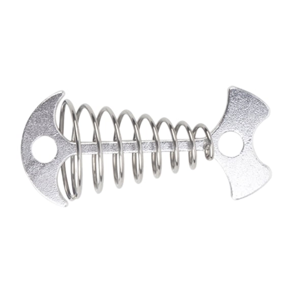 Portable Deck Anchors Peg Fishbone Tent Stakes Spring Buckles Rope Anchors Tent Peg for Outdoor Camping Hiking