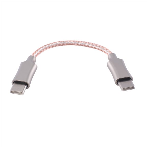 Portable Decoding Amp OTG Cable Type-C To Type-C Recording Line 8-Core Audio Cable for HiFi Headphone OTG Adapter