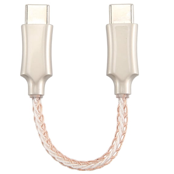 Portable Decoding Amp OTG Cable Type-C To Type-C Recording Line 8-Core Audio Cable for HiFi Headphone OTG Adapter