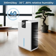 3 In 1 Portable Dehumidifier, 2.8L Water Tank, Quiet With Air Purification, 7 Color Night Light, Auto Shut off For Bedroom Basement RV, White