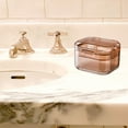 thumbnail image 1 of Portable Denture Box, 3-Layer Denture Cup with Filter, Denture Bath & Retainer Cleaner Box, Mouth Guard & Braces Travel Container for Soaking and Storage, 1-Pack, 1 of 5