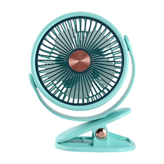 Portable Desk Clamp Mini Fan with Digital Display, Quiet Airflow, Multiple Speed Settings, USB Powered for Dorm Room and Indoor Use