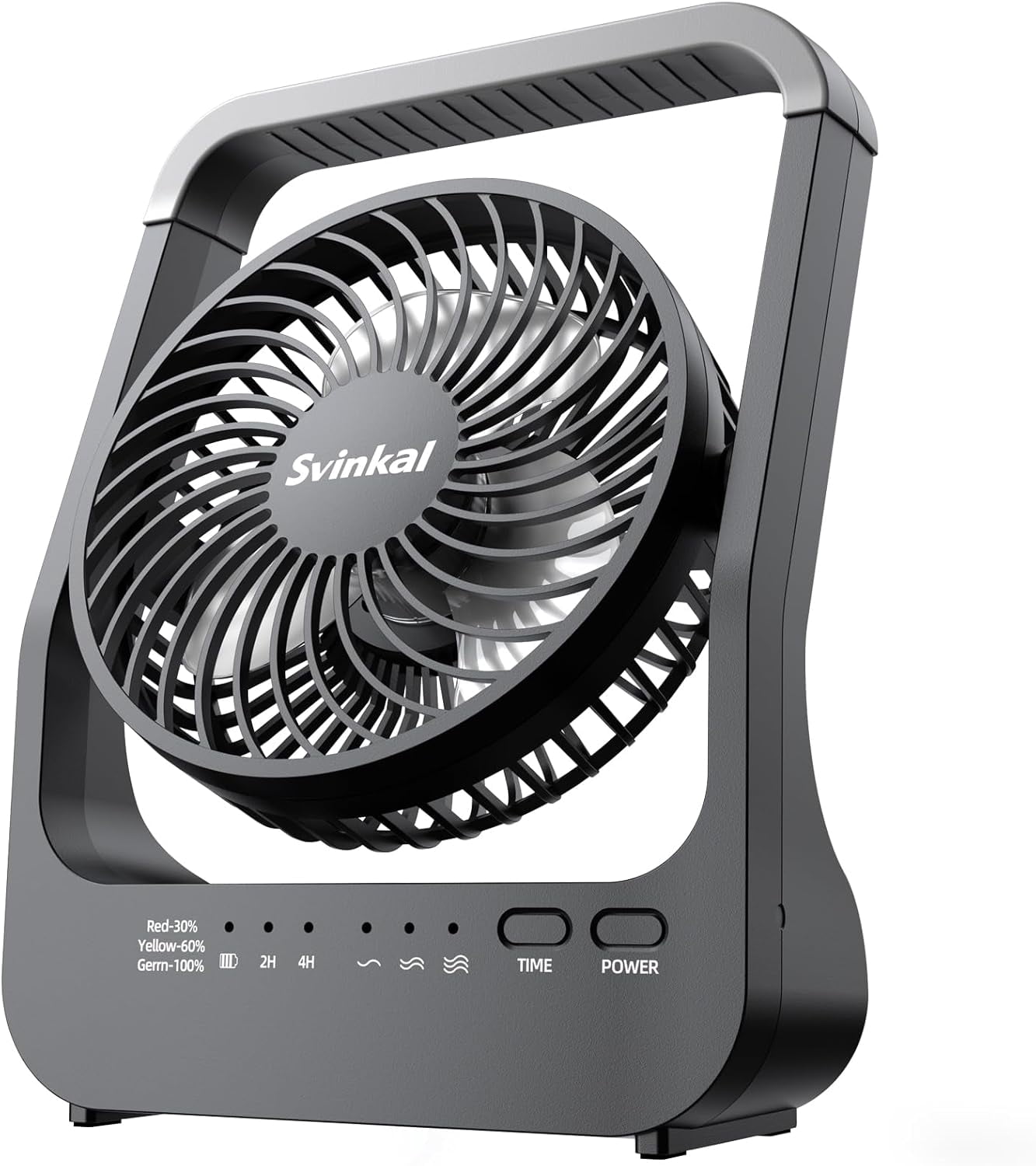 Portable Desk Fan, 10000mah Battery Powered with Timer, 3 Speeds ...