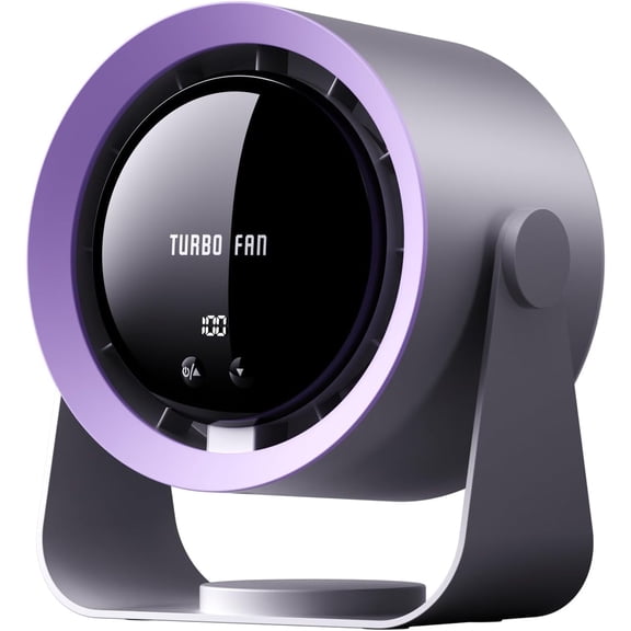 Portable Desk Fan - Quiet 5400mAh Rechargeable Table fan with Turbo Airflow - 100 Speed Digital Display&105 Adjustable Tilt - Wall Mount Small Desk Cooling Fan for Bedroom Office Home Travel Camping