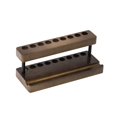 thumbnail image 1 of Portable Desk Needle Display Rack Delicate Walnut Pen Storage for Workspaces Desk Stand with Phone Slot and 9 Holders, 1 of 12