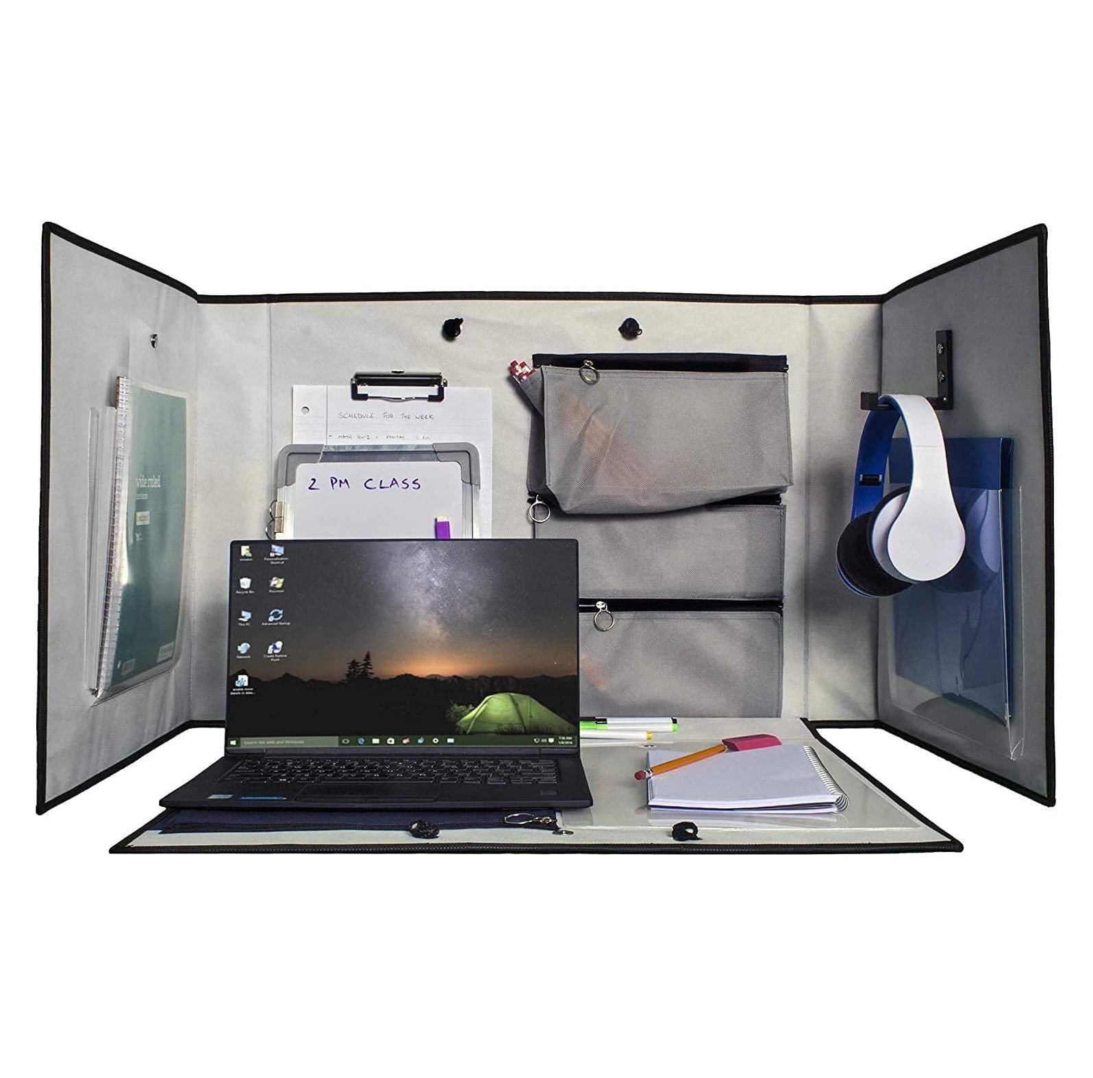 Portable Desk Organizer For Kids Private Study Homeschool Divider