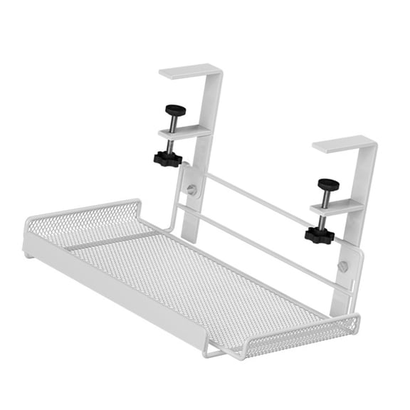 Portable Desk Organizers Basket Undertable Storage Rack Metal Cable Tray Desktop Basket for Students and Workers
