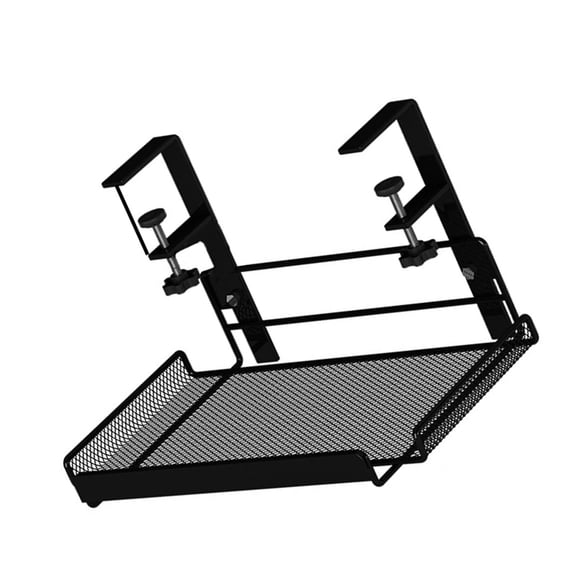 Portable Desk Organizers Basket Undertable Storage Rack Metal Cable Tray Desktop Basket for Students and Workers