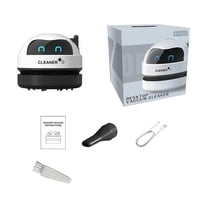 Portable Desk Vacuum Cleaner, Cordless Tabletop Dust Cleaner, USB Rechargeable Keyboard Cleaning Tool(Black)