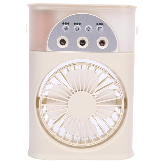 Portable Desktop Cooling Fan USB Mini Personal Air Conditioner with 3 Speeds Misting Humidifier and Quiet Operation for Bedroom Home Office Dorm Travel Camping (21x15x6 inches / 53.3x38.1x15.2 cm)