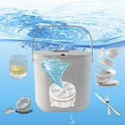 Portable Desktop Dishwasher   USB Wireless Ultrasonic Sink Cleaner, Fruit & Vegetable Washer for Kitchen, Compact Dish Washing Machine