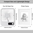 thumbnail image 1 of Portable Desktop Fan with Digital Display, Foldable Handheld Design, Quiet Brushless Motor, 3-Speed Settings, USB Rechargeable Battery for Office, Travel & Home, 1 of 4