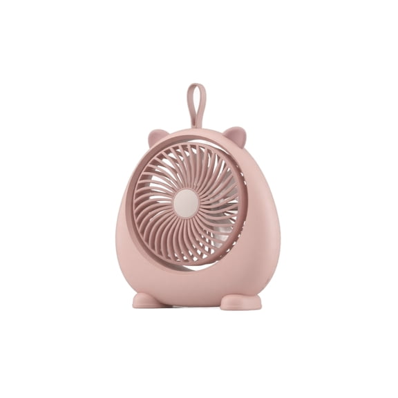 Portable Desktop Fan Personal Air Circulator Cute Cat Ear Design Surface Decorative Fan Quiet Operation Adjustable Speeds for Home Study Dorm Travel Gift, Pink