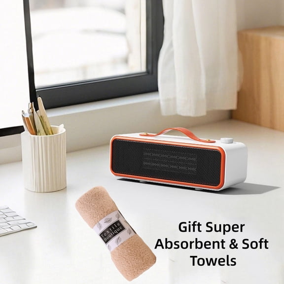 Portable Desktop Heater, Small Space Heater With Tip-Over & Overheat Protection, Low Energy Consumption Ceramic Heater For Home, Office, Dorm, And Foot Warming