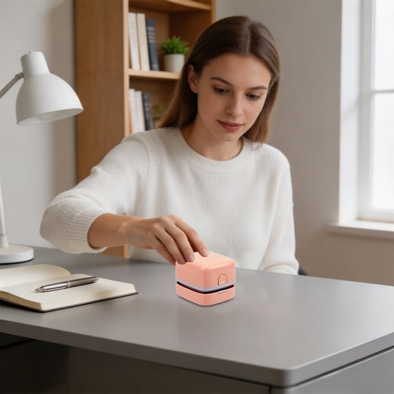 Portable Desktop Vacuum Cleaner For Keyboard, Mini Electric Desk Dust Collector For Office And Art Studio