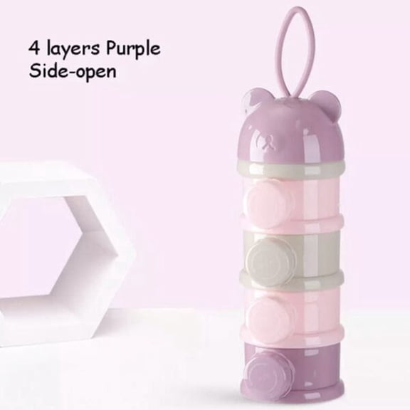 Portable Detachable Milk Powder and Snack Storage Container for and Travel Use
