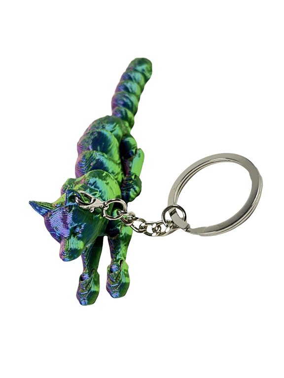 Portable Detailed 3D Printed Wolf Keychain Designs Fashion Accessory for Enthusiasts And Unique Gifts Seekers