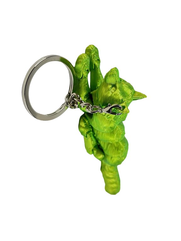 Portable Detailed 3D Printed Wolf Keychain Designs Fashion Accessory for Enthusiasts And Unique Gifts Seekers