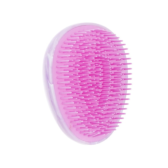 Portable Detangler Brush for Curly,Straight,Wet & Dry Hair None Detangling Brush Flexible Bristles Easy to Hold