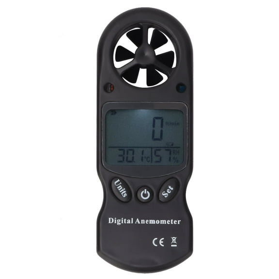 Portable Digital Anemometer - TL-300 3-in-1 Mini Handheld Multifunction Digital Hygrometer Anemometer By NestledNature