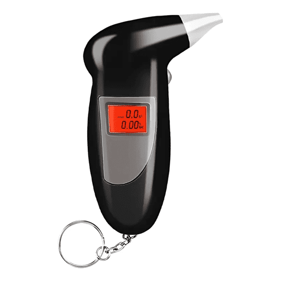 Portable Digital Breath Alcohol Tester Handheld Breathalyzer with LCD Display, Personal Use Alcohol Detector