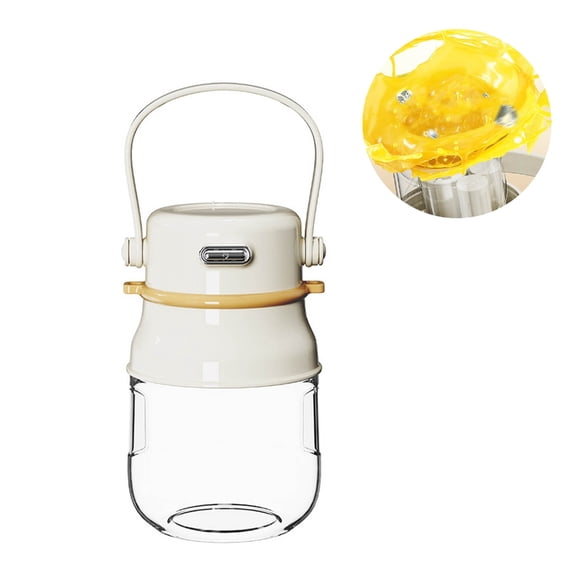 Portable Digital Display Blender Cup 600ml Capacity Ice Crushing Function Travel Juice Maker Plastic Texture for Travel