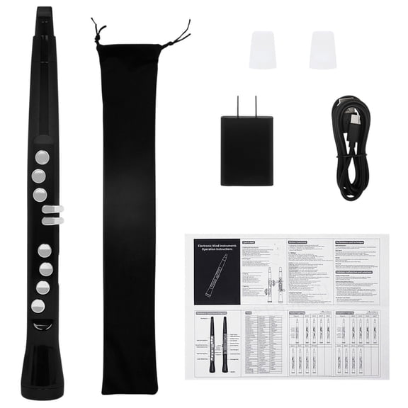 Portable Digital EWI Synthesizer Wind Instrument with 99 Tones Rechargeable Battery for Adult Beginner Musicians