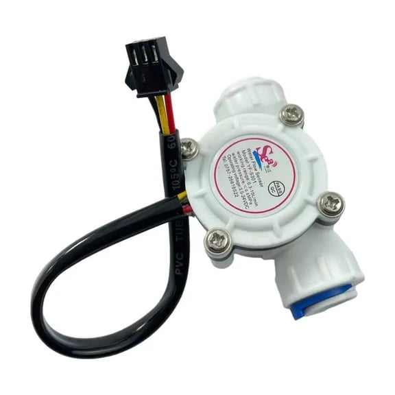 Portable Digital Flowmeter and Turbine Water Flow Sensor Cheap YF-S301 0.3-10LPM Cold Water 60 Degree ,Durable Build
